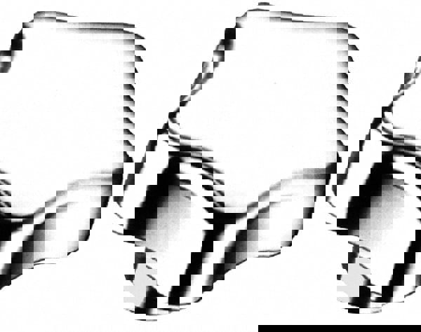 Lobed Knob: 40 mm Head Dia, 5 Points, Stainless Steel